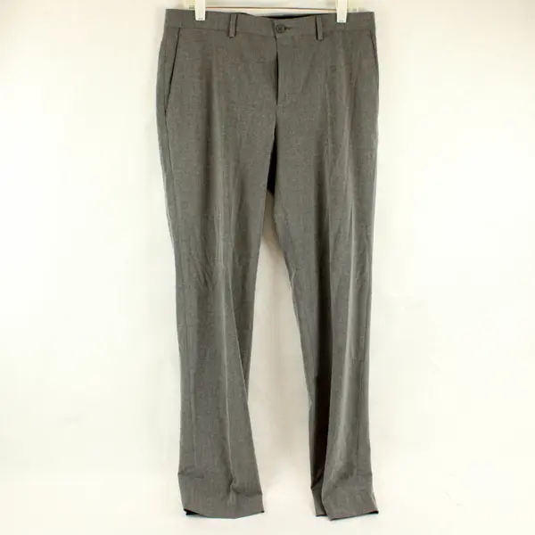 INC International Concepts Gray Straight-Leg Dress Pants 32x32