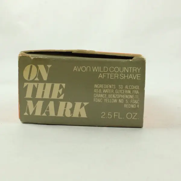 Vintage Avon On the Mark Wild Country After Shave Bottle NIB