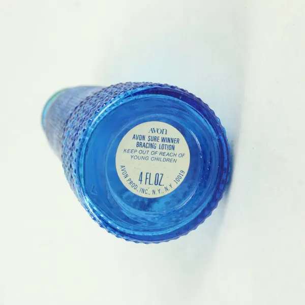 Avon Super Shaver Sure Winner Bracing Lotion Empty Collectible Container