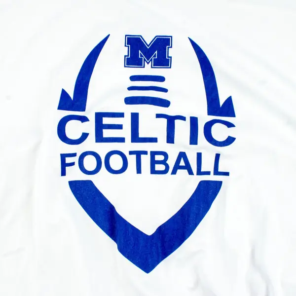 A4 McNary High School Celtics White Activewear T-Shirt Men's Large