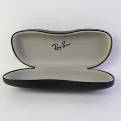 Ray-Ban Black Plastic Hard Eyeglass Sunglass Case Hinged Lid