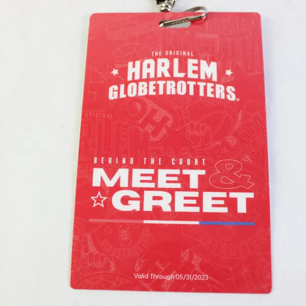 Harlem Globetrotters Meet & Greet Lanyard Pass Valid Through 05/31/2023