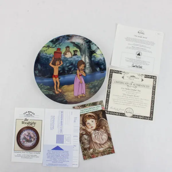 Bradford Exchange Disney Treasured Moments Jungle Book Collector Plate COA
