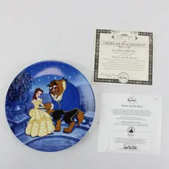 Disney Beauty & The Beast Treasured Moments Bradford Exchange Plate COA