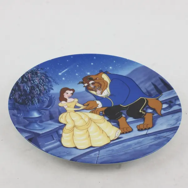 Disney Beauty & The Beast Treasured Moments Bradford Exchange Plate COA