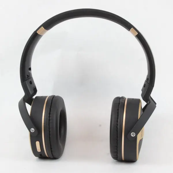 CJ Tech XS5 Wireless Bluetooth Headphones Black Gold Used Untested
