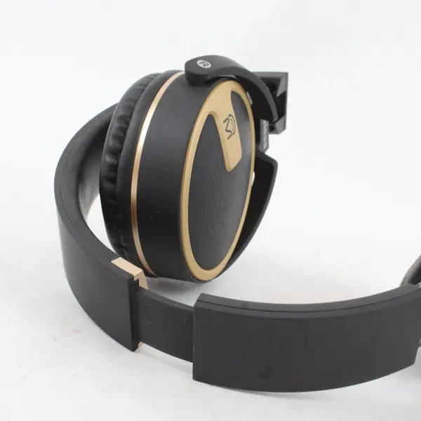 CJ Tech XS5 Wireless Bluetooth Headphones Black Gold Used Untested