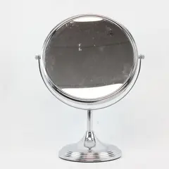 Bino SN 500068 CHR Double-Sided Makeup Mirror Silver Chrome Vanity Tabletop