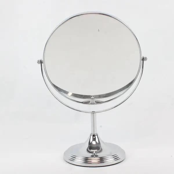 Bino SN 500068 CHR Double-Sided Makeup Mirror Silver Chrome Vanity Tabletop