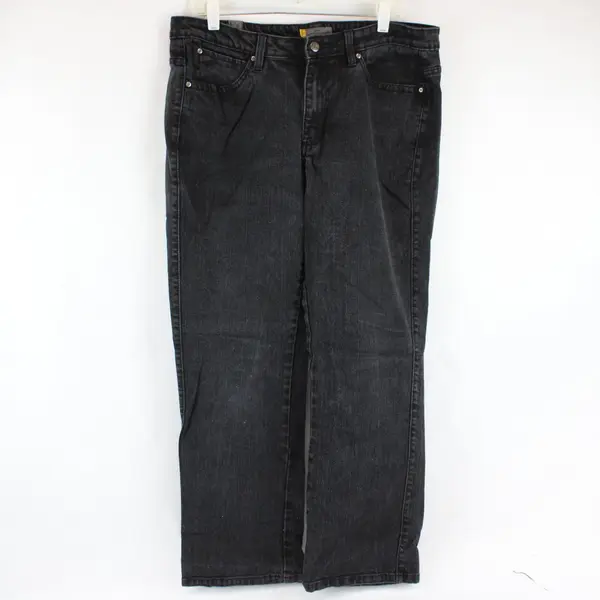 Aura Women's Wrangler Regular Rise Charcoal Black Jeans 14R Short 36'' Waist