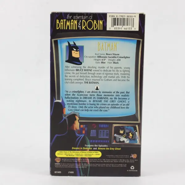 The Adventures of Batman & Robin Batman VHS 1997 Warner Bros Vintage