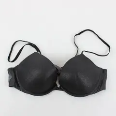 Victoria's Secret Push-Up Bra Shiny Print Black 3600768 Size 36B