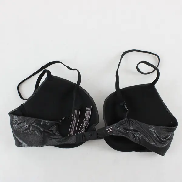 Victoria's Secret Push-Up Bra Shiny Print Black 3600768 Size 36B