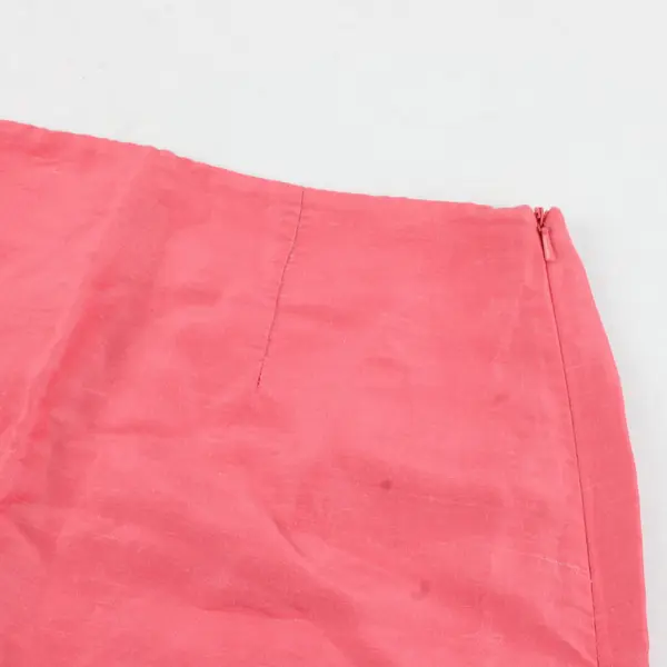 Isda & Co. Embroidered Salmon Pink Maxi Skirt Women's 8 FLAWED
