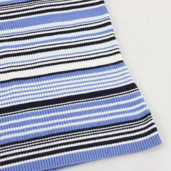St. John's Bay Blue Striped Knit Tank Top Women's Small