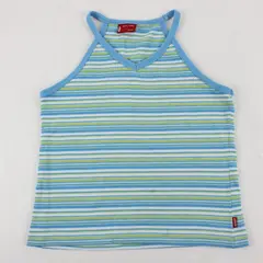 Levi's Blue and Green V-Neck Knit Tank Top Women's XS