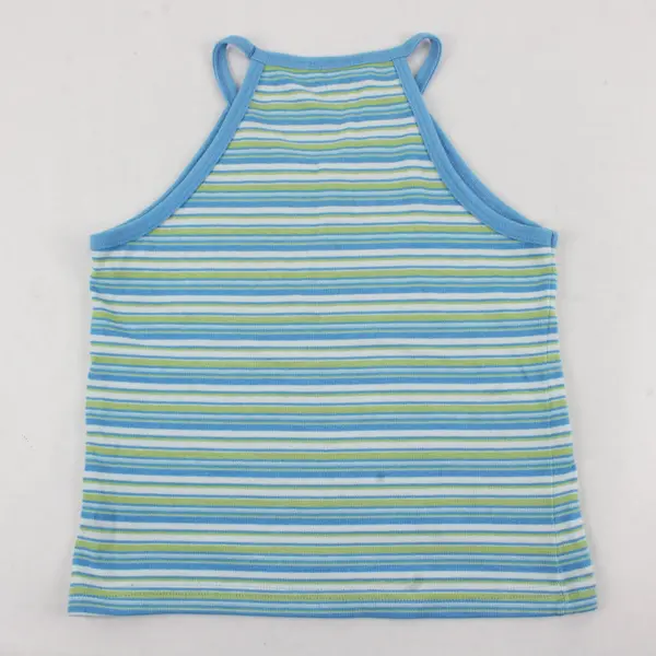 Levi's Blue and Green V-Neck Knit Tank Top Women's XS
