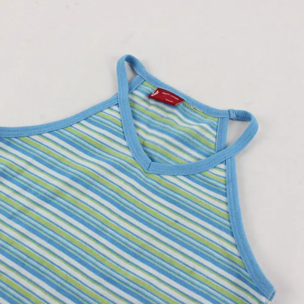 Levi's Blue and Green V-Neck Knit Tank Top Women's XS
