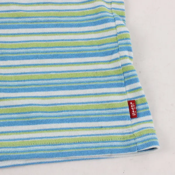 Levi's Blue and Green V-Neck Knit Tank Top Women's XS
