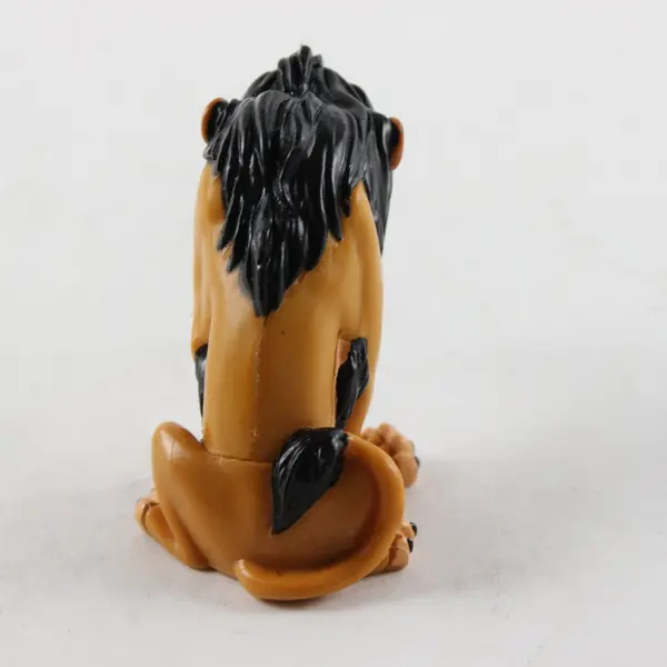 Lion King Scar Brown Villain Lion Action Figure Toy Loose Plastic PVC Disney 3"