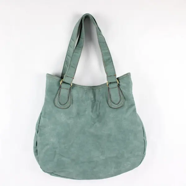Levi's Green Faux Leather Vinyl Slouchy Shoulder Bag Purse