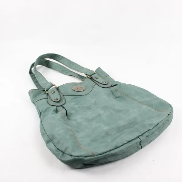 Levi's Green Faux Leather Vinyl Slouchy Shoulder Bag Purse