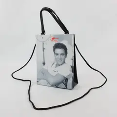 Ashley M. Elvis Presley Small Novelty Tote Bag June 1958 Photo Handle and Strap
