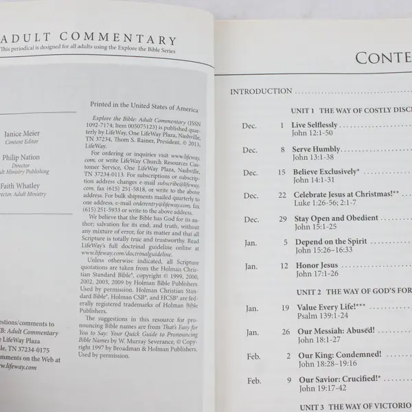 Explore the Bible LifeWay Adult Commentary PB Lot of 4 Spring 2013-Winter 2014