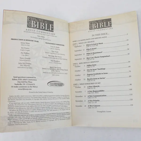 Explore the Bible LifeWay Adult Commentary PB Lot of 3 Fall 2004-Spring 2005
