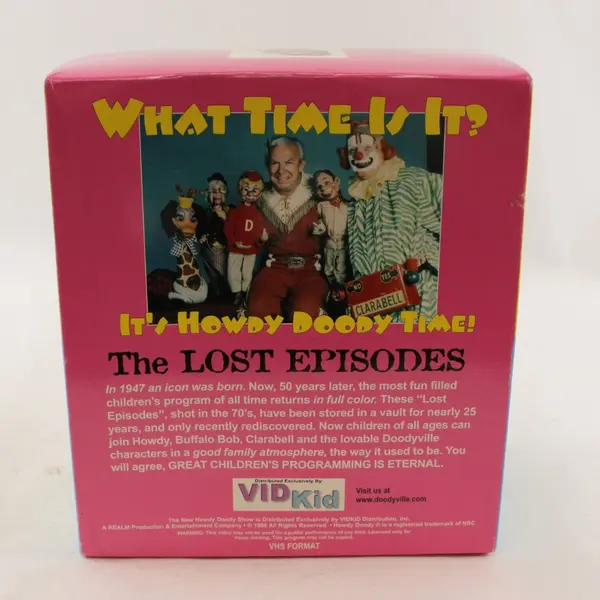 Howdy Doody 50th Anniversary Limited Edition Color Lost Episodes VHS Set 