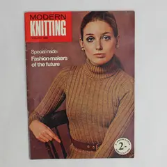 Vintage Modern Knitting Magazine Machine Knitting February 1969 Fashion-Makers