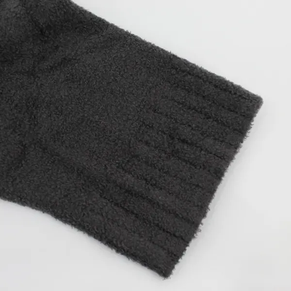 Barefoot Dreams CozyChic Lite Quarter Zip Turtleneck Sweater Dark Grey 2X