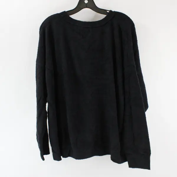 Barefoot Dreams Cozychic Lite Knit Women's Long Sleeve Top Black Size 2X