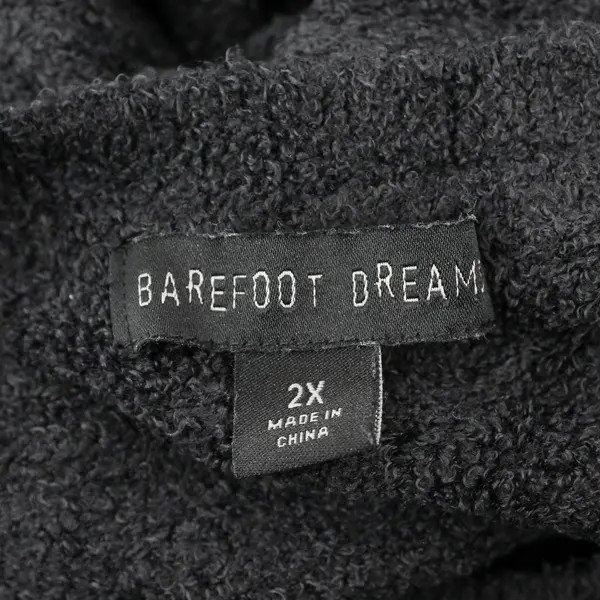Barefoot Dreams Cozychic Lite Knit Women's Long Sleeve Top Black Size 2X