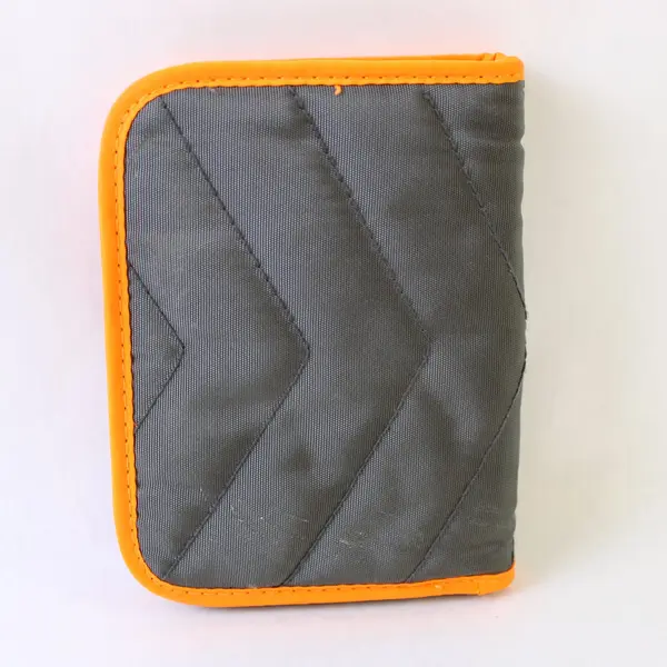Columbia Travel Grooming Manicure Kit Case Orange Gray w/ Tools
