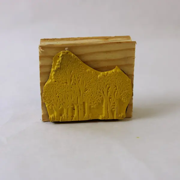 Lot of 3 Tree Rubber Stamps Crafting Scrapbooking Card Making Used