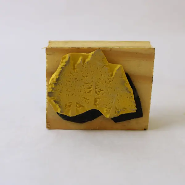 Lot of 3 Tree Rubber Stamps Crafting Scrapbooking Card Making Used