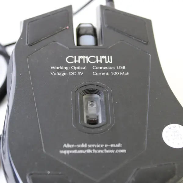 ChonChow G60 Gaming Mouse Black Gray Stripe Pre-Owned Untested