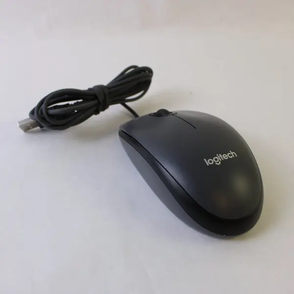 Logitech Grey Black Mouse M-U0026 Untested As Is