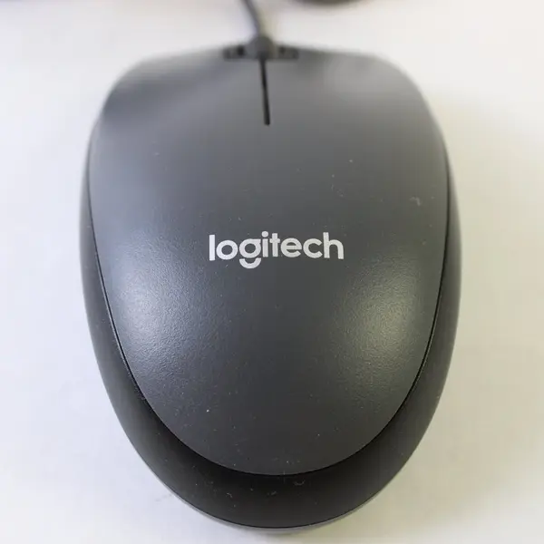 Logitech Grey Black Mouse M-U0026 Untested As Is