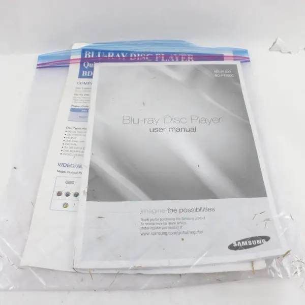 Samsung BD-P1500 Blu-ray Disc Player Black HDMI Tested W/Remote