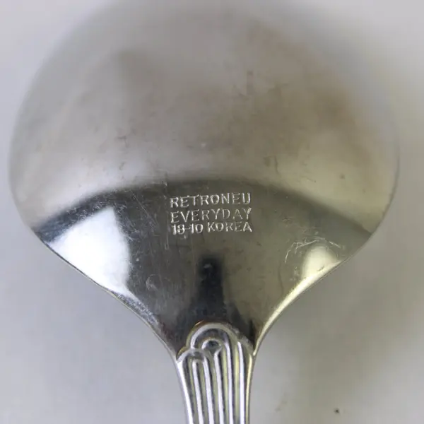 Retroneu Mozart Stainless Steel Oval Soup Spoon 7 in