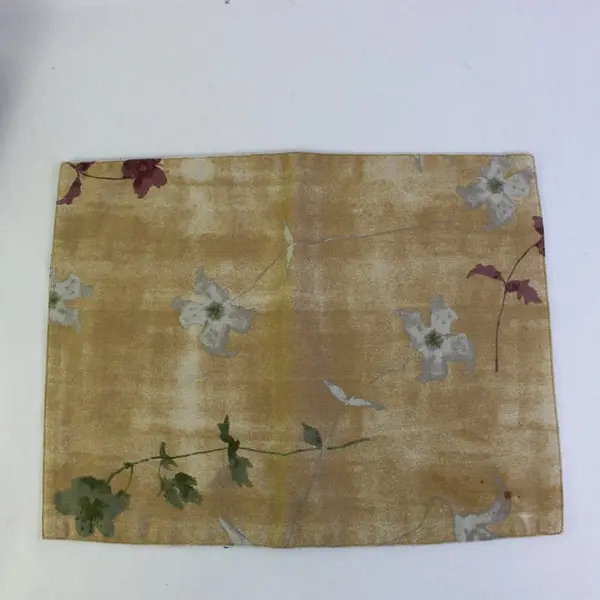 2 Beige Floral Botanical Placemats 4 Linen Napkins Set