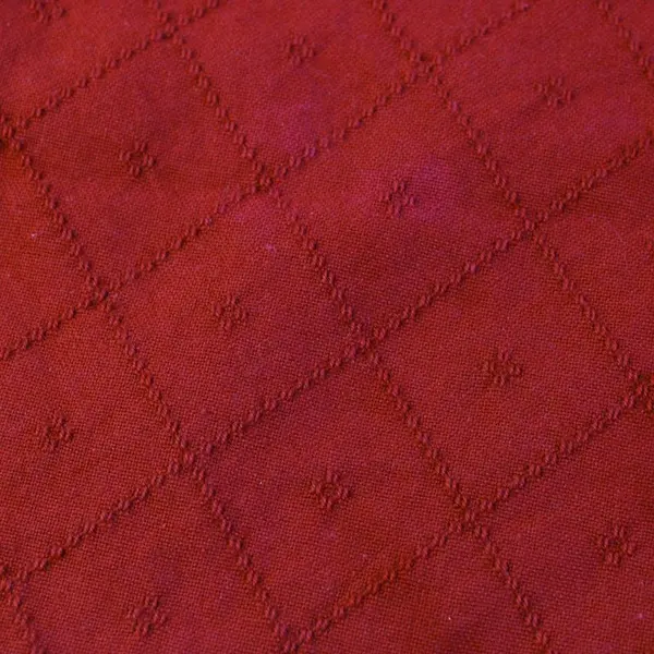 Set of 4 Red Pointelle Linen Napkins 9x9 Square Pre-Owned
