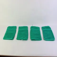 Set of 4 Infinitee Exclusives Green Wash Cloths 100% Cotton 