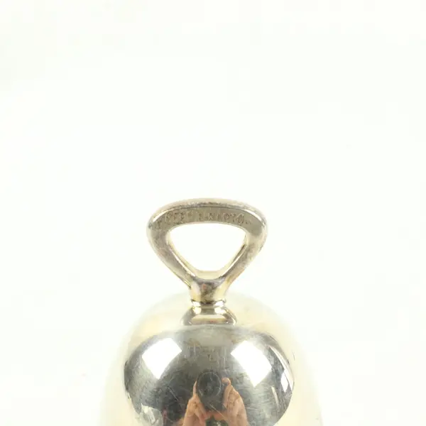 Reed & Barton 1974 Silverplate Christmas Bell Ornament Engraved Betsy & Bob