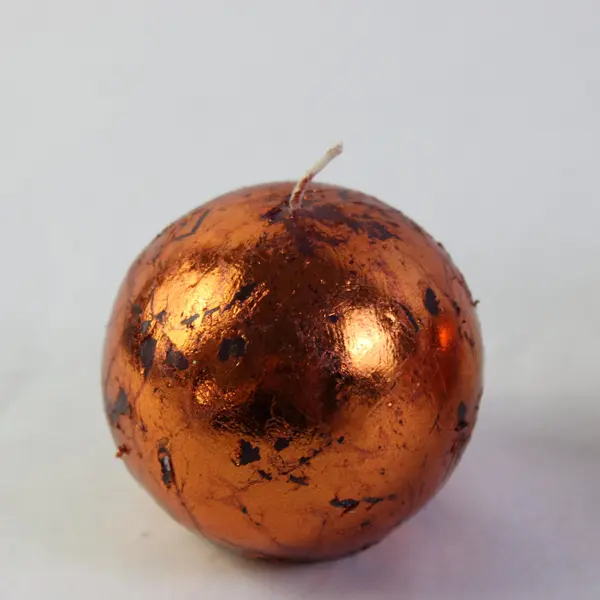 Lot of 4 Shinoda 2.5" Copper Ball Decorative Candles
