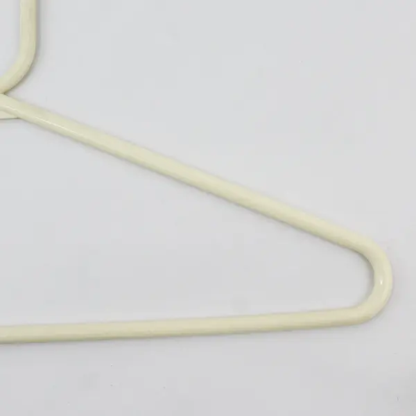 Lot of 10 Mixed Off-White/Yellow Plastic Clothes Hangers Closet Organization