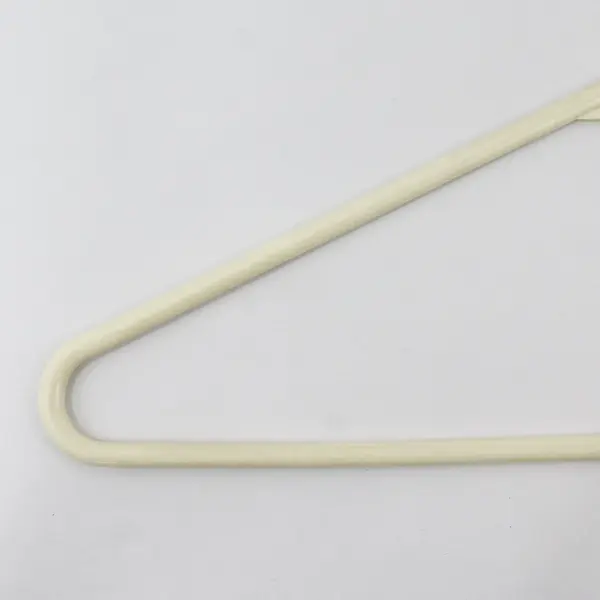 Lot of 10 Mixed Off-White/Yellow Plastic Clothes Hangers Closet Organization