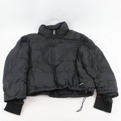 Hurley Black Quilted Zip-Up Puffer Jacket Womens X-Large